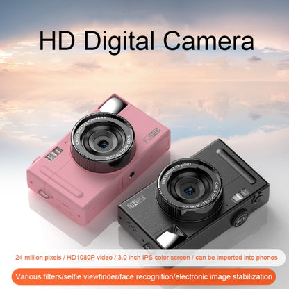 R1 48 ล้านพิกเซล HD 3.0 นิ้วหน้าจอ IPS กล้องดิจิตอลสำหรับเด็ก, Spec:, Black, Pink, Black+Card Reader, Pink+Card Reader