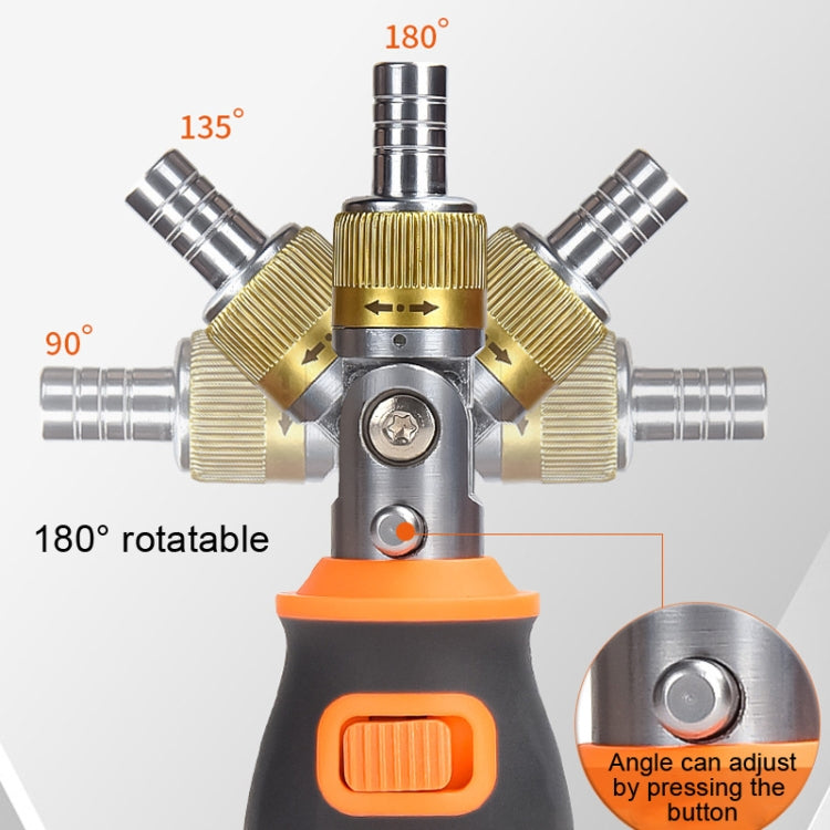 2050E 8 in 1 Portable Multifunctional S2 Batch Head ชุดไขควงวงล้อสองทาง, 8 In 1 Orange, 8 In 1 Gray