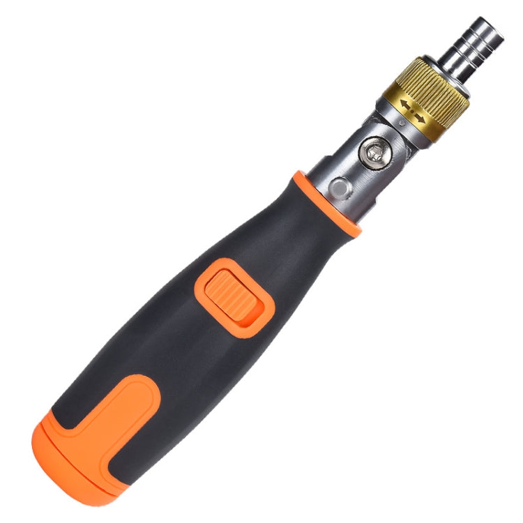 2050C แบบพกพา 10 ใน 1 ชุดไขควงมุมวงล้อหลายมุมที่ซ่อนอยู่, 10 In 1 Orange, 10 In 1 Gray