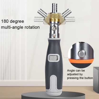 2050C แบบพกพา 10 ใน 1 ชุดไขควงมุมวงล้อหลายมุมที่ซ่อนอยู่, 10 In 1 Orange, 10 In 1 Gray