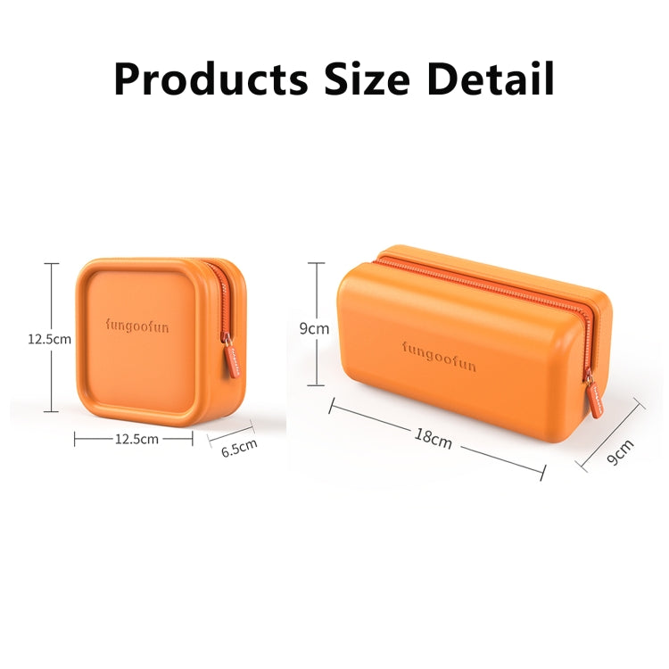 Fungoofun Candy Color EVA Travel Digital Storage Bag กระเป๋าเครื่องสำอาง, Square Pink, Square Orange, Square Yellow, Brick Pink, Brick Orange, Brick Yellow