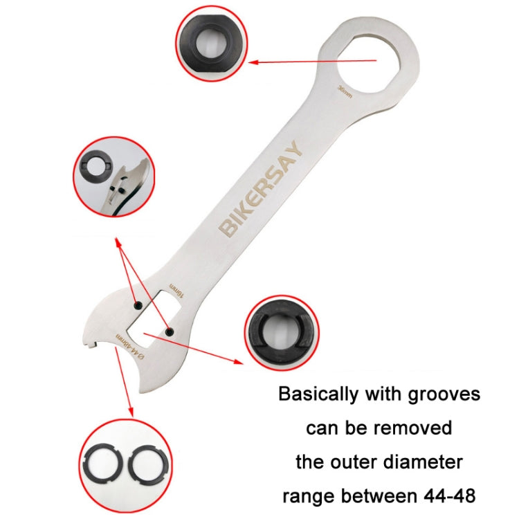 BIKERSAY เครื่องมือถอดเพลาจักรยาน Tail Hook Wrench Repair เครื่องมือ, GK-FK02