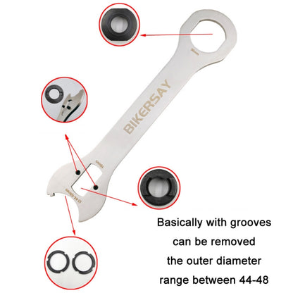 BIKERSAY เครื่องมือถอดเพลาจักรยาน Tail Hook Wrench Repair เครื่องมือ, GK-FK02
