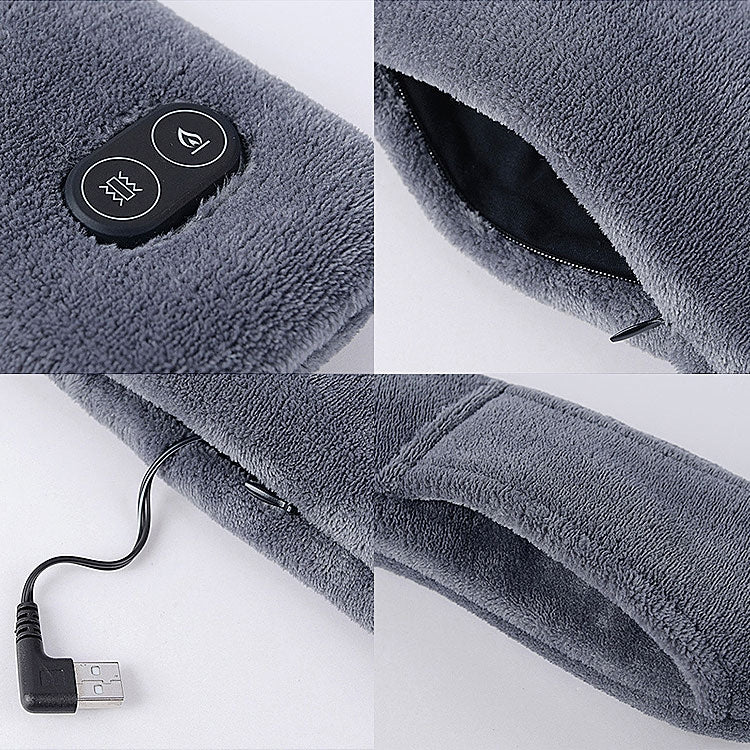 USB ชาร์จความร้อนผ้าพันคอนวดคออุ่น