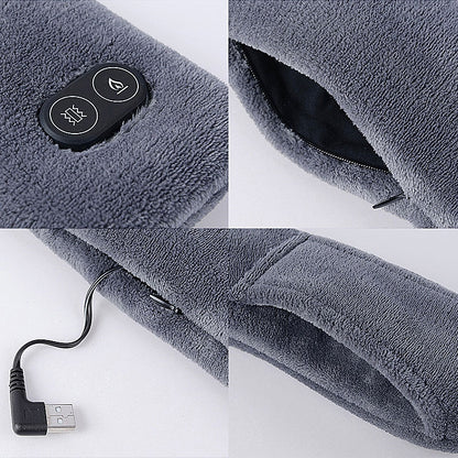 USB ชาร์จความร้อนผ้าพันคอนวดคออุ่น