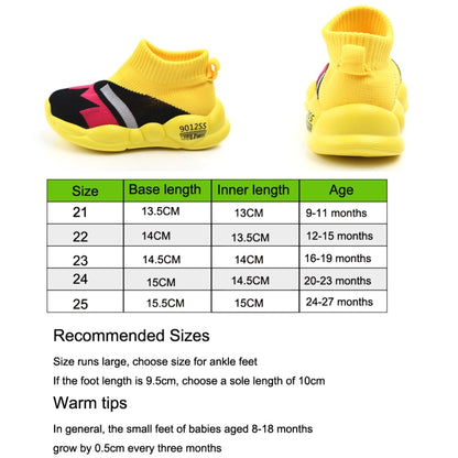 D2232 รองเท้าหัดเดินเด็กระบายอากาศ Fly Woven Mesh รองเท้าลำลองเด็ก, 21, 22, 23, 24, 25