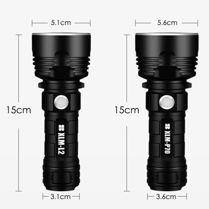 Strong Light Outdoor Waterproof Camping อลูมิเนียมไฟฉาย LED, สไตล์:, L2 (Without Battery)