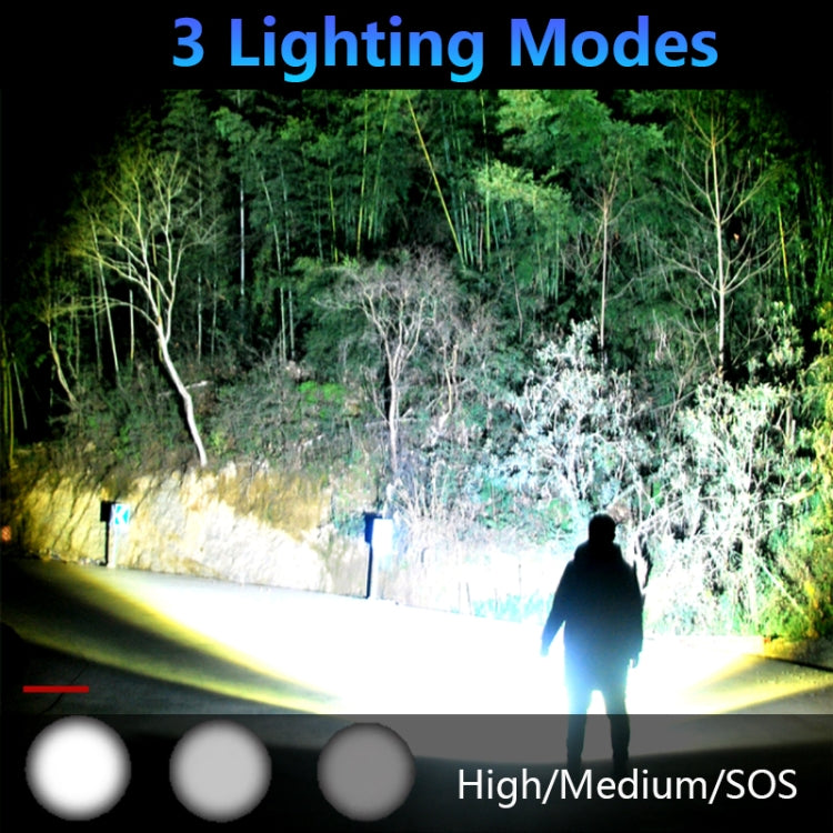 Strong Light Outdoor Waterproof Camping อลูมิเนียมไฟฉาย LED, สไตล์:, L2 (Without Battery)