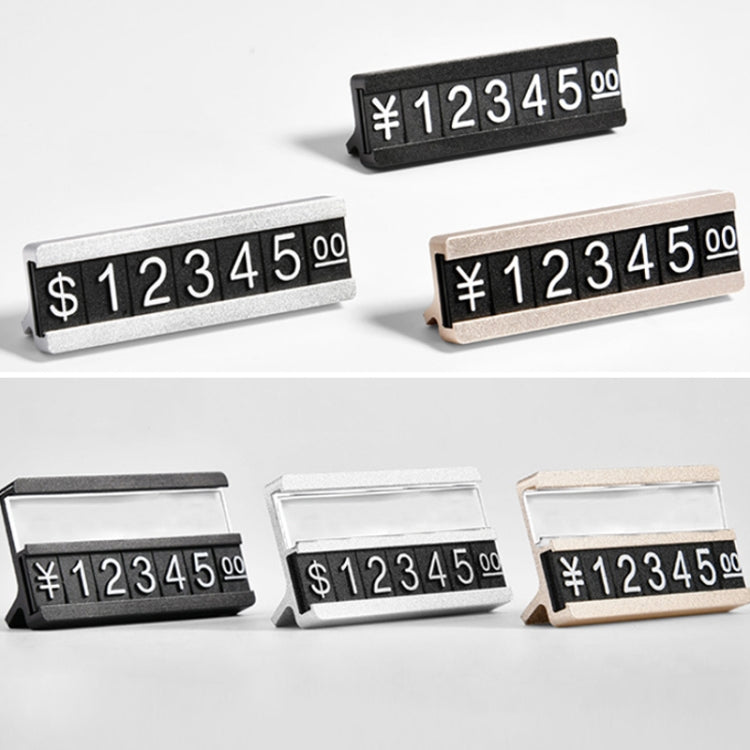 2 PCS Metal Digital Grain ราคาแสดง Micro Standing Plate, Double Layer, Single Layer