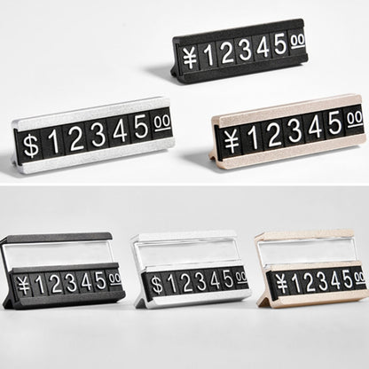 2 PCS Metal Digital Grain ราคาแสดง Micro Standing Plate, Double Layer, Single Layer