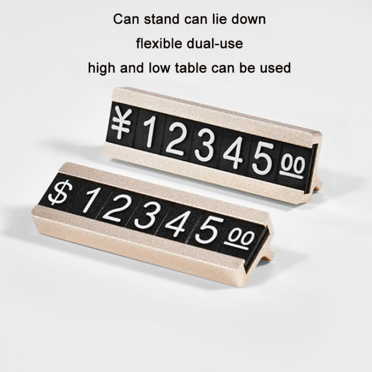 2 PCS Metal Digital Grain ราคาแสดง Micro Standing Plate, Double Layer, Single Layer