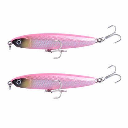 2 PCS CH79 Hard Bait Long Casting Sinking Pencil False Lure, ข้อมูลจำเพาะ:, 10.4cm 18g