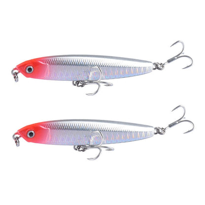 2 PCS CH79 Hard Bait Long Casting Sinking Pencil False Lure, ข้อมูลจำเพาะ:, 10.4cm 18g