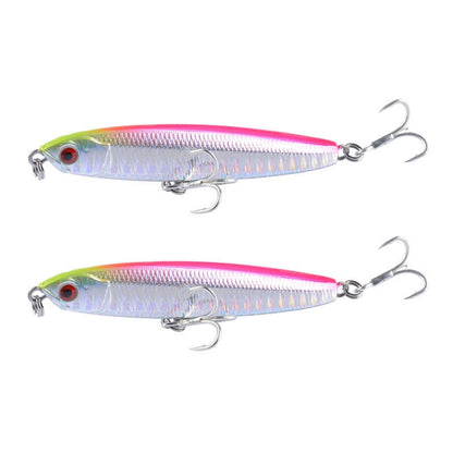 2 PCS CH79 Hard Bait Long Casting Sinking Pencil False Lure, ข้อมูลจำเพาะ:, 10.4cm 18g