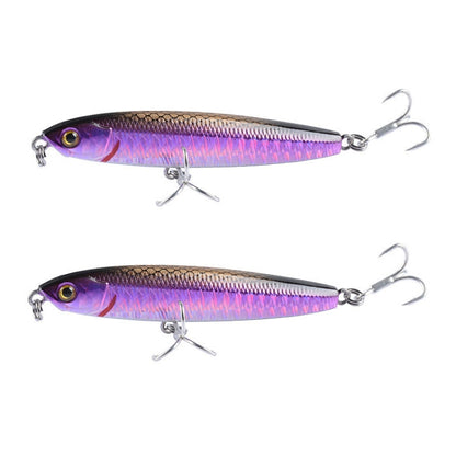2 PCS CH79 Hard Bait Long Casting Sinking Pencil False Lure, ข้อมูลจำเพาะ:, 10.4cm 18g