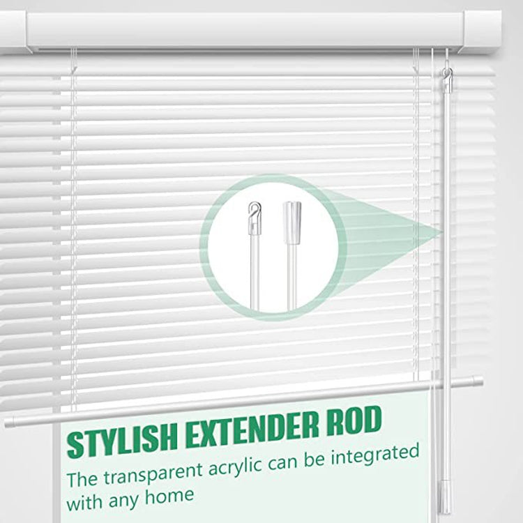 5PCS มู่ลี่อะคริลิกใสก้านย้ายแท่งไฟพร้อมที่จับตะขอ, ขนาด:, 12 Inch Acrylic Transparent Rod, 17 Inch Acrylic Transparent Rod, 24 Inch Acrylic Transparent Rod