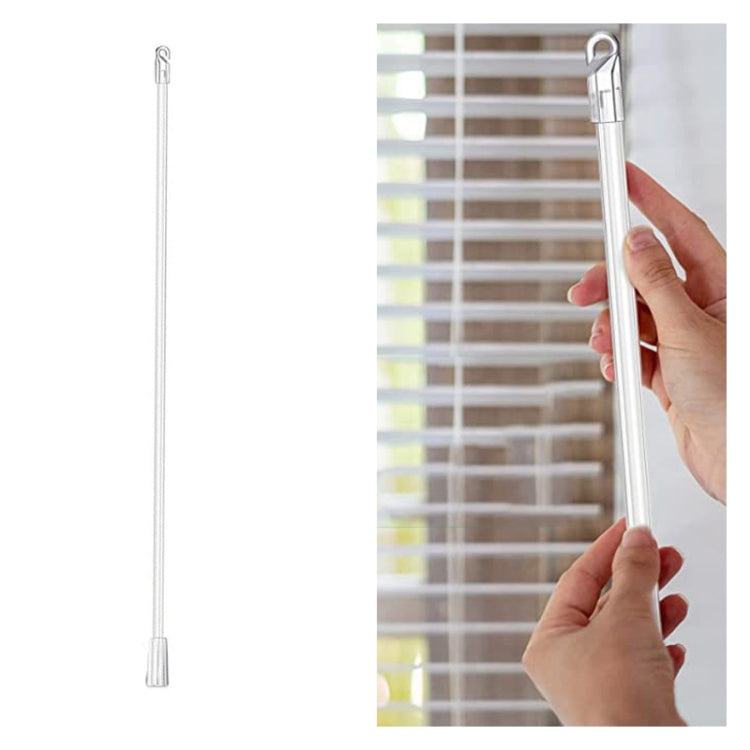 5PCS มู่ลี่อะคริลิกใสก้านย้ายแท่งไฟพร้อมที่จับตะขอ, ขนาด:, 12 Inch Acrylic Transparent Rod, 17 Inch Acrylic Transparent Rod, 24 Inch Acrylic Transparent Rod