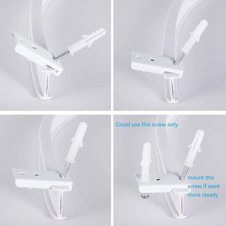 รุ่นรางเหล็กดัดรางม่านแบบยืดหยุ่นชุดขนาด:, 3m White