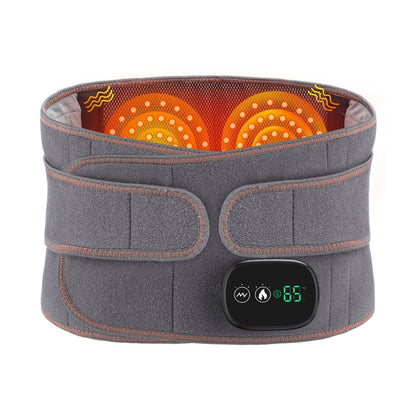 USB ชาร์จความร้อนด้วยแสงสีแดงนวดเอวเข็มขัดอุ่นเอวเข็มขัด, Lumbar Belt