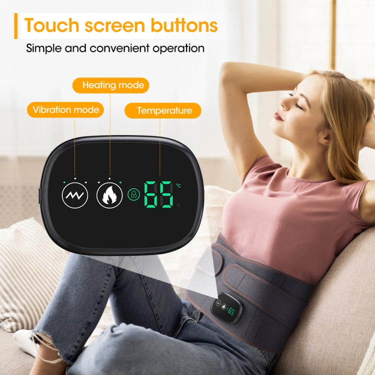 USB ชาร์จความร้อนด้วยแสงสีแดงนวดเอวเข็มขัดอุ่นเอวเข็มขัด, Lumbar Belt