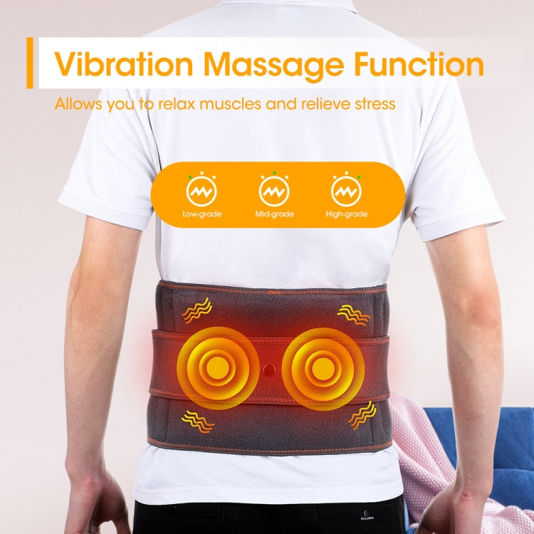 USB ชาร์จความร้อนด้วยแสงสีแดงนวดเอวเข็มขัดอุ่นเอวเข็มขัด, Lumbar Belt