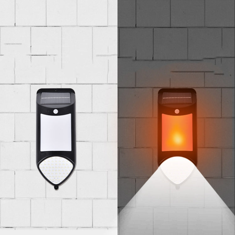 X-A18 59 LED พลังงานแสงอาทิตย์ไฟ LED เปลวไฟเซ็นเซอร์มนุษย์ไฟสวน