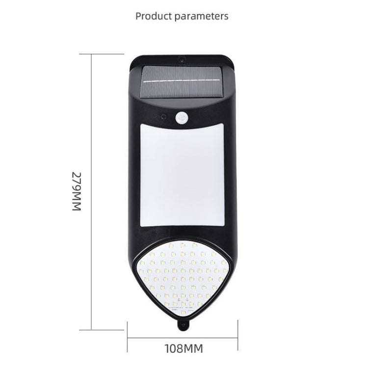 X-A18 59 LED พลังงานแสงอาทิตย์ไฟ LED เปลวไฟเซ็นเซอร์มนุษย์ไฟสวน