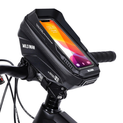 WILD MAN XT1 1L จักรยาน EVA Hard Shell Phone Touch Screen กระเป๋าใส่แฮนด์, XT1(Twill), XT1(Solar)