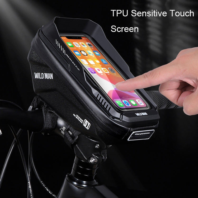 WILD MAN XT1 1L จักรยาน EVA Hard Shell Phone Touch Screen กระเป๋าใส่แฮนด์, XT1(Twill), XT1(Solar)