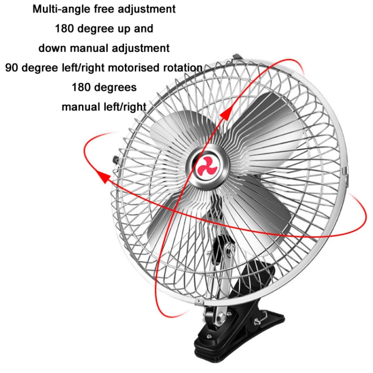 รถที่มีประสิทธิภาพ Fixing Clip Cooling พัดลมไฟฟ้าพลังงานลมสูง, ข้อมูลจำเพาะ:, 10 inch Metal 12V, 10 inch Metal 24V, 8 inch Black 12V, 8 inch Black 24V, 8 inch Metal 12V, 8 inch Metal 24V, 10 inch Black 12V, 10 inch Black 24V, 6 inch Black 12V