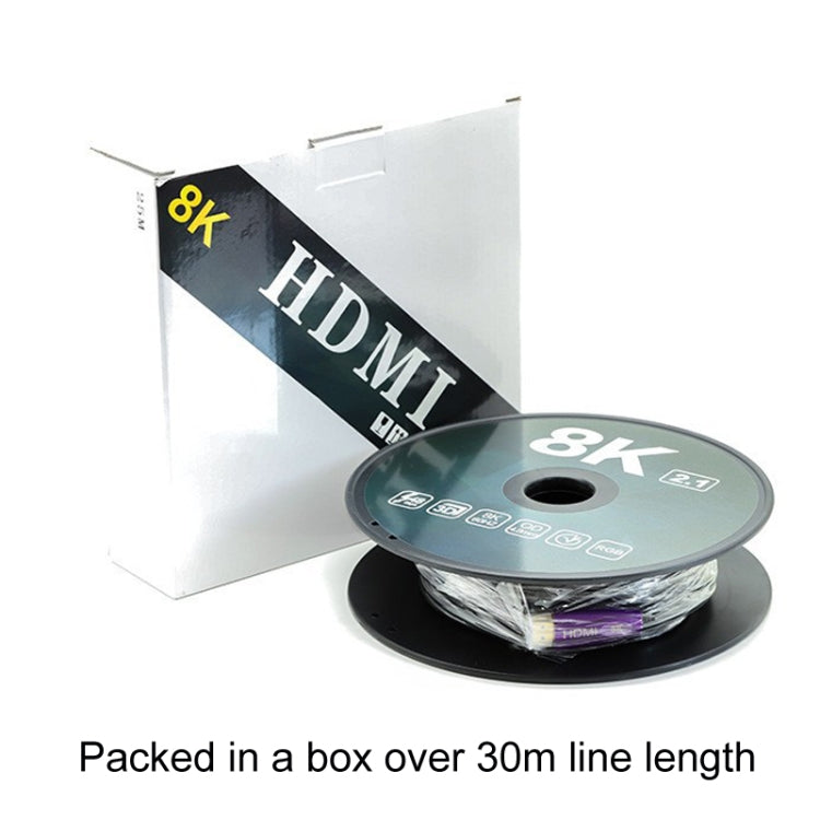 HDMI 2.1 8K 60HZ HD Active Optical Cable สายการแปลงหน้าจอคอมพิวเตอร์, ความยาวสายเคเบิล:, 60HZ 1.8m, 60HZ 3m, 60HZ 5m, 60HZ 8m, 60HZ 10m, 60HZ 15m, 60HZ 20m, 60HZ 25m, 60HZ 30m, 60HZ 35m, 60HZ 40m, 60HZ 50m, 60HZ 60m, 60HZ 70m, 60HZ 80m, 60HZ 90m       ...