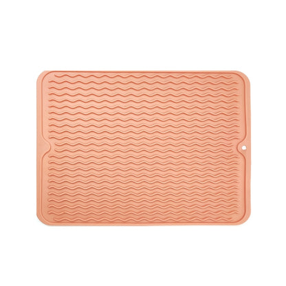 TPR แผ่นความร้อนหนาลายคลื่นท่อระบายน้ำแผ่นกันลื่น, Khaki Pink, Khaki Gray, Khaki Blue