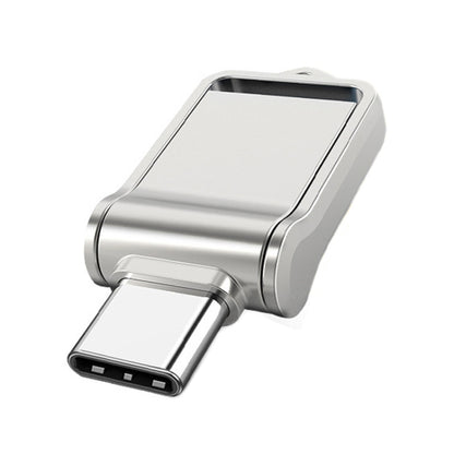 USB 2.0 + Type-C/USB-C ความเร็วสูง ??มินิคอมพิวเตอร์และโทรศัพท์ดิสก์ U โรตารี่อเนกประสงค์, 32GB, 64GB, 128GB