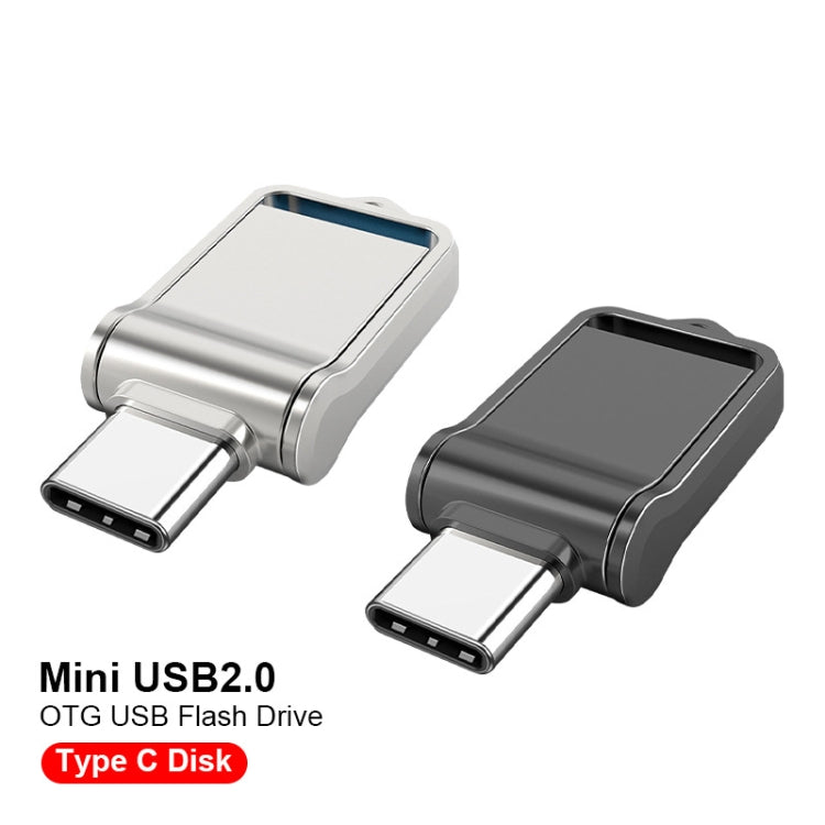 USB 2.0 + Type-C/USB-C ความเร็วสูง ??มินิคอมพิวเตอร์และโทรศัพท์ดิสก์ U โรตารี่อเนกประสงค์, 32GB, 64GB, 128GB