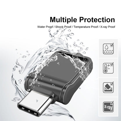 USB 2.0 + Type-C/USB-C ความเร็วสูง ??มินิคอมพิวเตอร์และโทรศัพท์ดิสก์ U โรตารี่อเนกประสงค์, 32GB, 64GB, 128GB