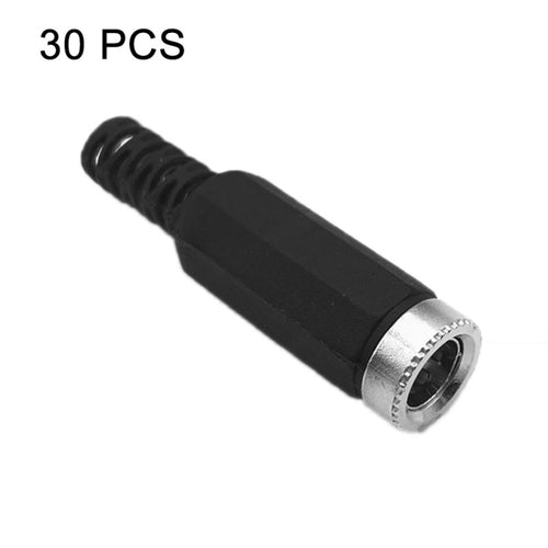 30 PCS ประกอบลวดบัดกรี DC หัวหญิง, DC 2.1mm, DC 2.5mm