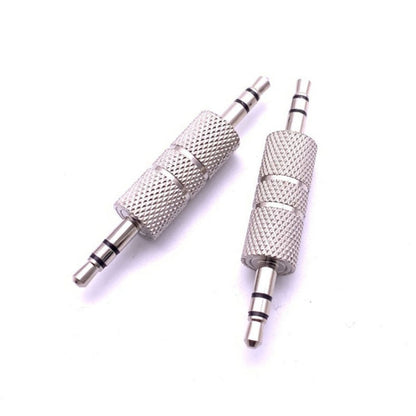 20 PCS Metal 3.5mm Audio Male to Male ตรงผ่านอะแดปเตอร์