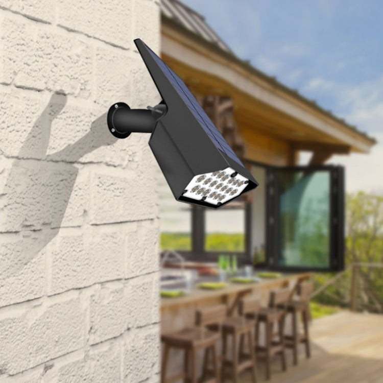 19LED พลังงานแสงอาทิตย์ Plug-in สปอตไลท์สนามหญ้า Garden Villa โคมไฟติดผนัง