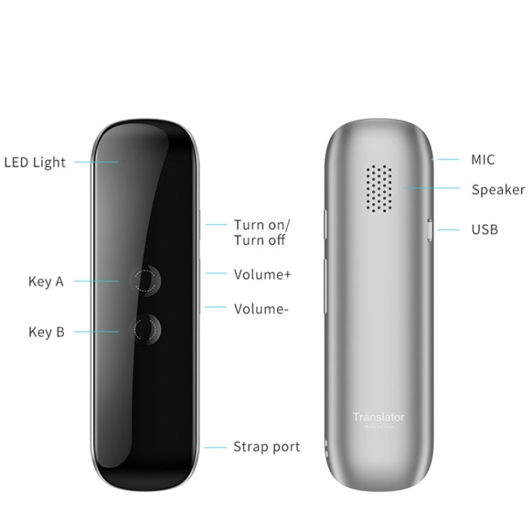 Junyue G5 เครื่องแปลภาษาอัจฉริยะ ปากกาแปลการเรียนรู้ธุรกิจแบบพกพา Bluetooth, G5 White, G5 Black