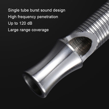 KS011 เหล็กกล้าไร้สนิม Single Tube Outdoor Survivor Training นกหวีดความถี่สูง, KS011 Stainless Steel