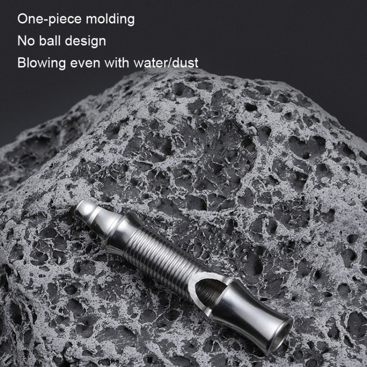KS011 เหล็กกล้าไร้สนิม Single Tube Outdoor Survivor Training นกหวีดความถี่สูง, KS011 Stainless Steel