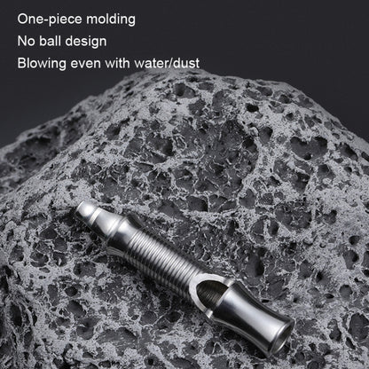 KS011 เหล็กกล้าไร้สนิม Single Tube Outdoor Survivor Training นกหวีดความถี่สูง, KS011 Stainless Steel