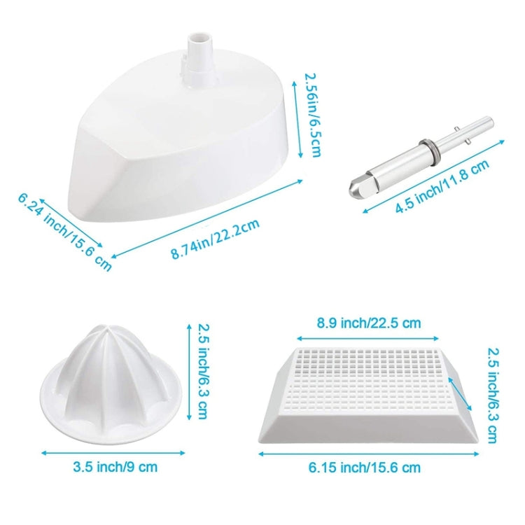 KA-007 ฐานกรองที่คั้นส้ม+ตะกร้ากรอง+ที่คั้นน้ำผลไม้+ด้าม, For KitchenAid 4.5QT/5QT