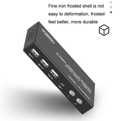 FJGEAR FJ-HK201A 60Hz เสียงและวิดีโอ HD HDMI เป็น KVM Switcher, FJ-HK201A