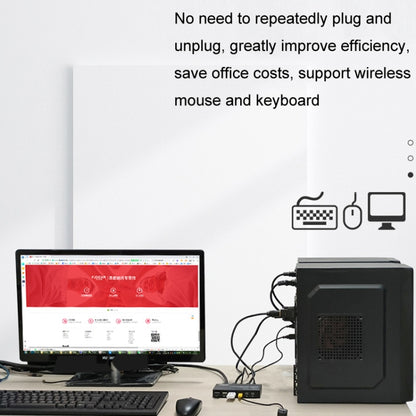 FJGEAR FJ-HK201A 60Hz เสียงและวิดีโอ HD HDMI เป็น KVM Switcher, FJ-HK201A