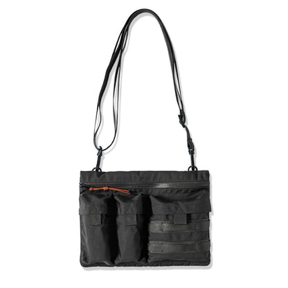 Maden TSS2201030 กระเป๋าสะพายไหล่ข้างเดียวแบบ Multi Pocket, TSS2201030 Carbon Black