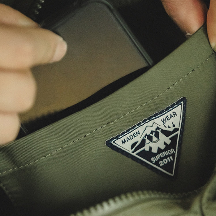 Maden TSS2201030 กระเป๋าสะพายไหล่ข้างเดียวแบบ Multi Pocket, TSS2201030 Carbon Black