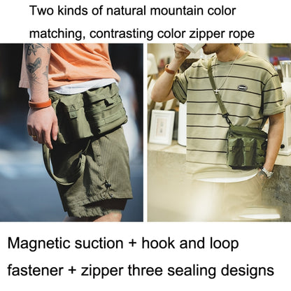 Maden TSS2201030 กระเป๋าสะพายไหล่ข้างเดียวแบบ Multi Pocket, TSS2201030 Carbon Black