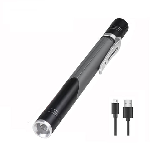 B35 XPG+LED Mini Pen Light แหล่งกำเนิดแสงสามแหล่ง ไฟฉายที่สะดวก, B35 (Grey), B35 (Red)