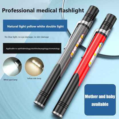 B35 XPG+LED Mini Pen Light แหล่งกำเนิดแสงสามแหล่ง ไฟฉายที่สะดวก, B35 (Grey), B35 (Red)